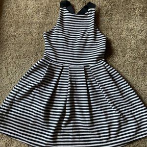 Black and White Striped Dress